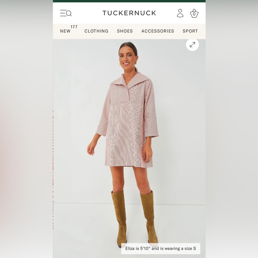 EUC Tuckernuck Scarlett Stripe Sloane Dress